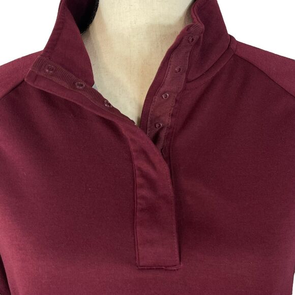 Under Armour Small Loose Fit Pullover Jacket Long Sleeve Thumbholes Snaps Womens - Picture 2 of 8